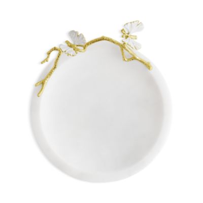 Butterfly Ginkgo Gold Trinket Dish