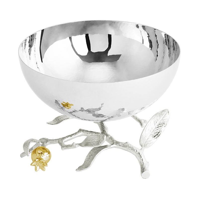 Michael Aram Pomegranate Silver And Gold Small Bowl In Silver