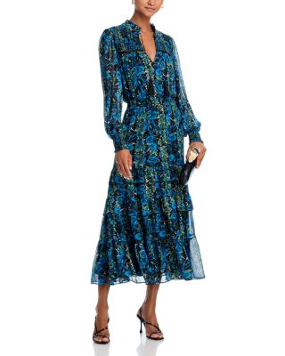 AQUA - Floral Tiered Dress - Exclusive