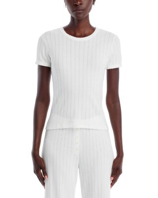 Pointelle Tee