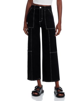 Rails - Getty Utility High Rise Wide Leg Crop Jeans in Orca