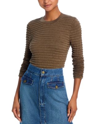FRAME - Smocked Crewneck Top