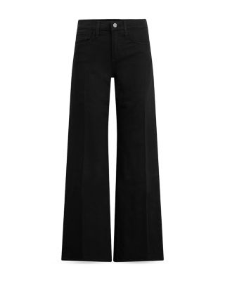 The Lou Lou Low Rise Wide Leg Jeans in Black