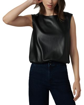 Joe's Jeans - The Maeve Faux Leather Sleeveless Tee