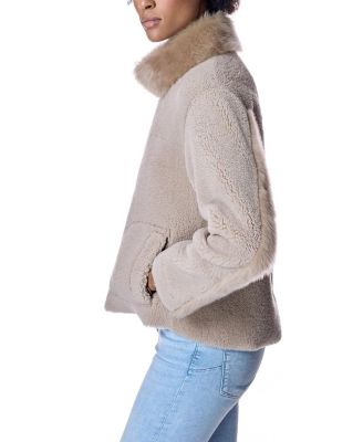 Shearling Jacket with Zipper