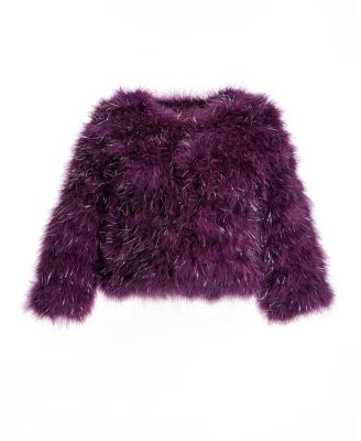 Feather Bolero with Metallic Thread Inserts