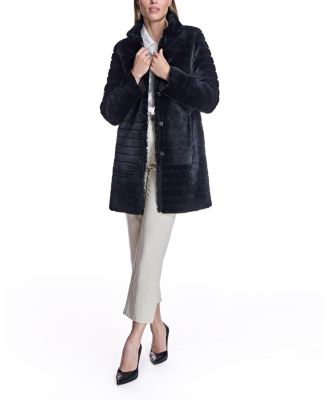 Grooved Shearling Jacket