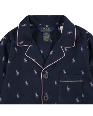 Girls' Woven Long Sleeve Pajama Set - Big Kid