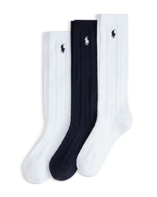 Girls' Knee High Cable Sock Set - Little Kid, Big Kid