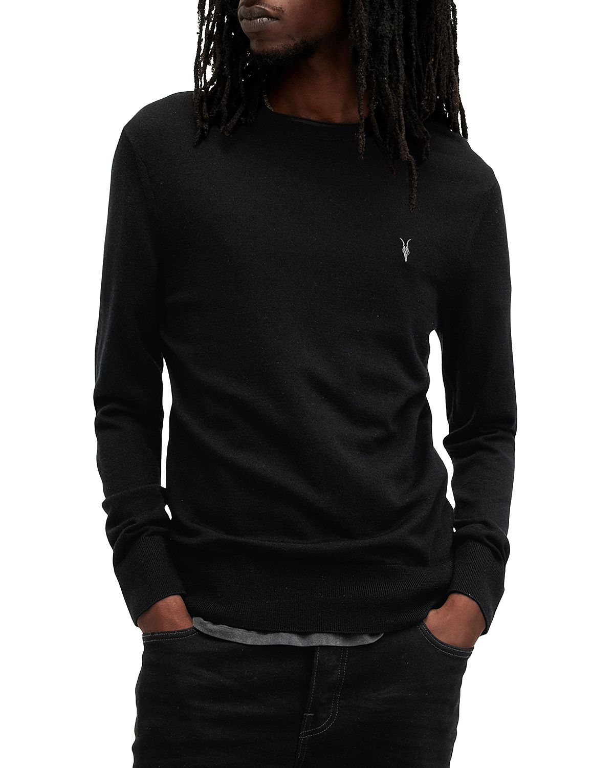 Allsaints Mode Regular Fit Merino Wool Sweater