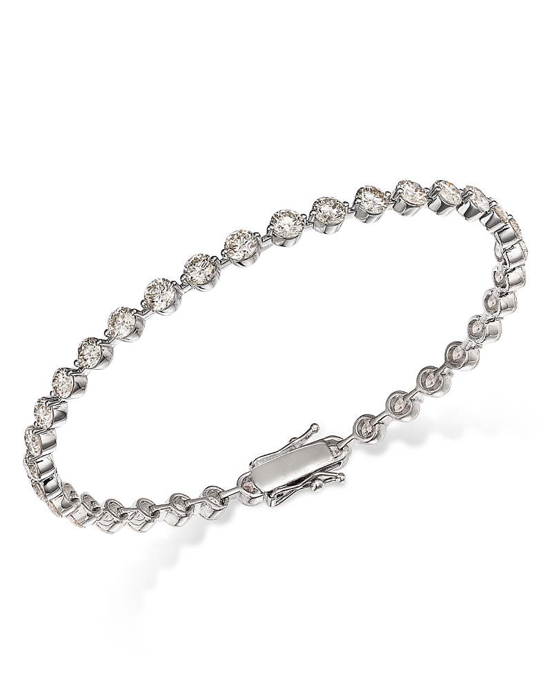 Bloomingdale's Fine Collection Certified Diamond Tennis Bracelet In 14k White Gold, 7.0 Ct. T. W. In White