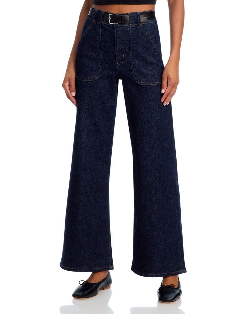 Frame High Rise Modern Pocket Jeans in Rinse