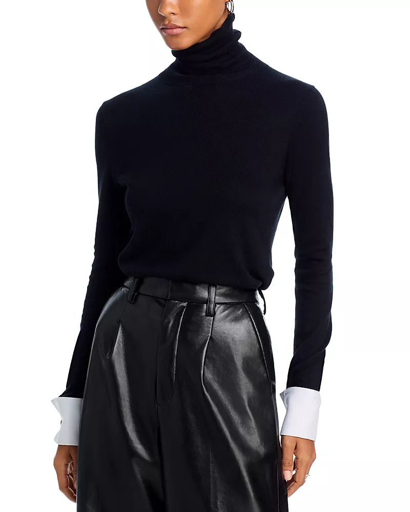L'Agence Poplin Cuff Sweater