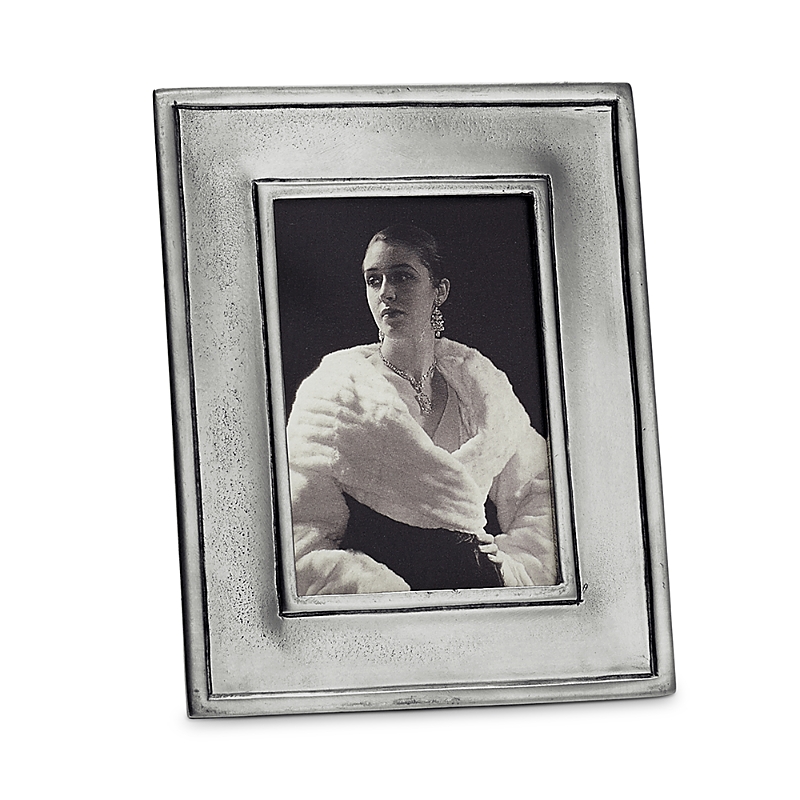 Match Lombardia Small Rectangular Pewter Frame In Pewter