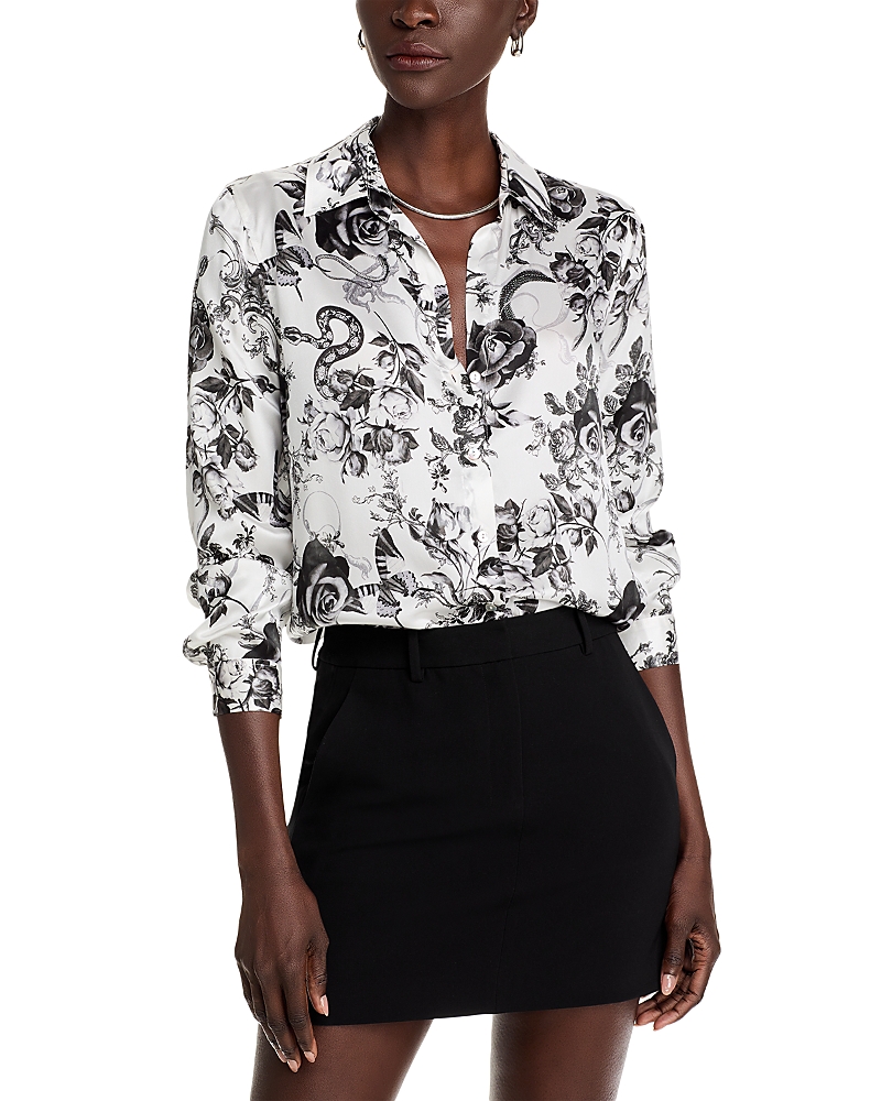 L'Agence Tyler Silk Floral Blouse
