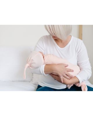 Blush Top Knot Hat, 0-4 Months
