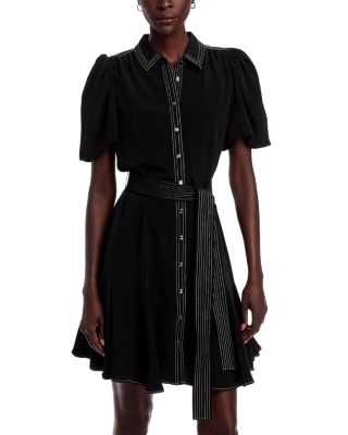 KARL LAGERFELD PARIS - Topstitched Shirt Dress