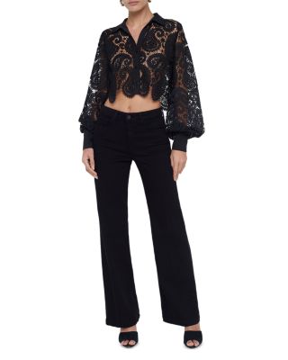 Odelia Lace Crop Blouse
