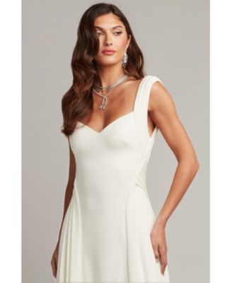 Callaway Draped Open Back Gown