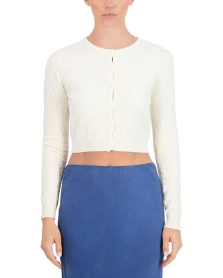 Point - Basketweave Knit Cardigan