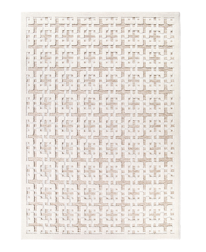 Orian Crochet Chain Link Area Rug, 5'3 X 7'6 In Beige