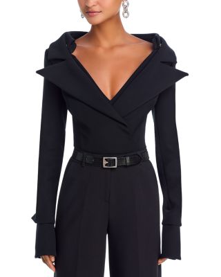 Wide Lapel Bodysuit