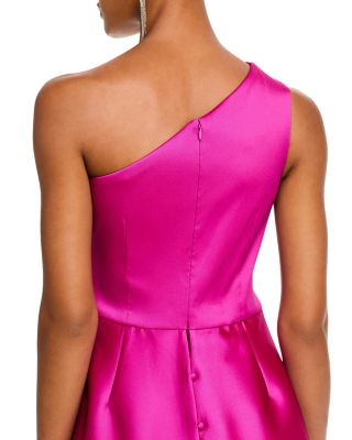 Crepe One Shoulder Gown