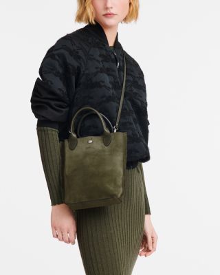 Cabas Small Velvet Top Handle Bag