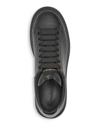 Men's Oversized Leather Heel Detail Sneakers