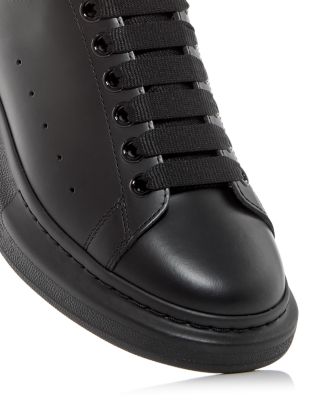 Men's Oversized Leather Heel Detail Sneakers