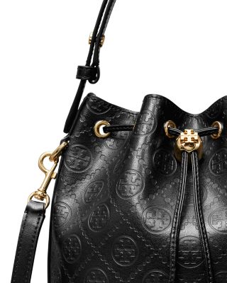 ★Tory Burch★T Monogram Bucket Bag T Monogram Mini Bucket Bag: Women's Designer Crossbody Bags