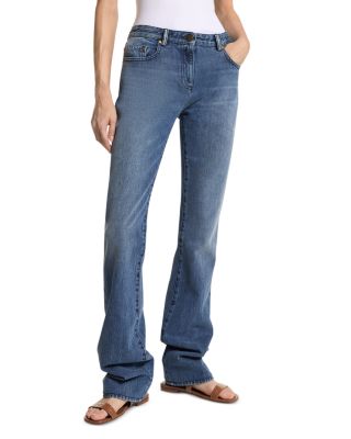 Michael Kors Collection - Cotton Slim Stovepipe Jeans in Indigo