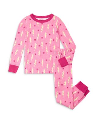 Hatley - Girls' Lightning Bolts & Stars Stretch Pajamas - Little Kid, Big Kid