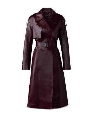 Mackage Carmela Leather Trench Coat | Bloomingdale's Women