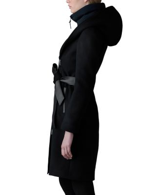 【MACKAGE】SHIA-SLB 2 in 1 ダブルフェイス ウール コート 優雅 Shia-SLB, 2-in-1 double-face wool coat with removable bib