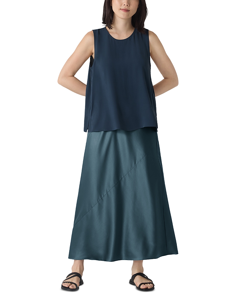 Eileen Fisher Bias Skirt In Eucalyptus