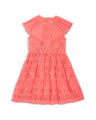 REISS - Girls' Lily Eyelet Embroidered Dress - Big Kid