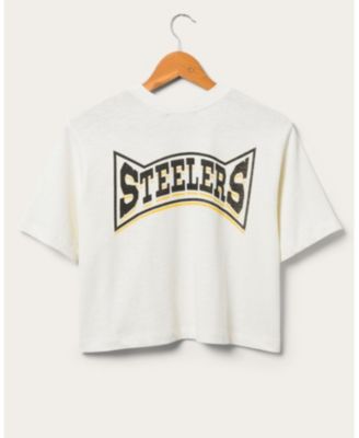 Women's NFL Pittsburgh Steelers Mock Neck Crop Tee