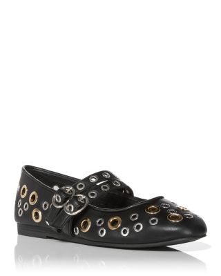 AQUA - Women's Gabbi Studded Flats - Exclusive