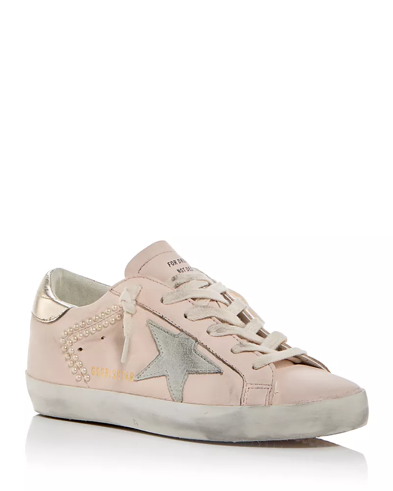 Golden Goose Women's Super-Star Embellished Low Top Sneakers