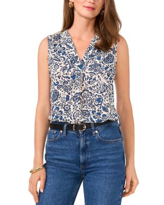 VINCE CAMUTO - Printed Sleeveless Top