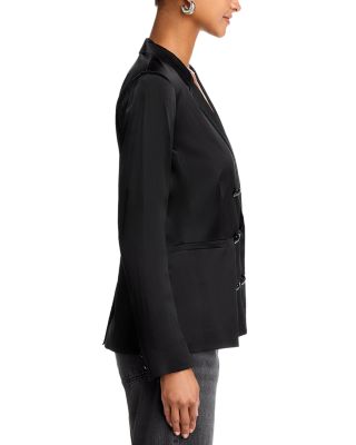 Colin Silk Double Breasted Blazer