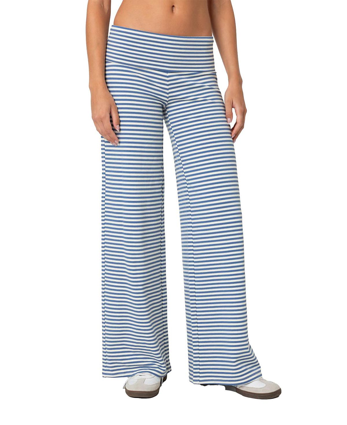 Edikted Lilah Striped Fold Over Pants