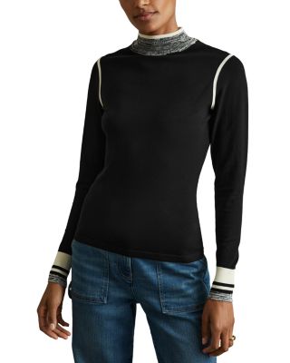 REISS - Rosa Knit Long Sleeve Top