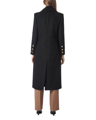 ジャケット・アウター Na.e traditional melton coat na.e Cole Haan Men's Classic Melton Top Coat with Faux Leather