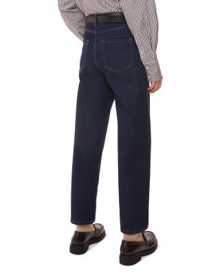 High Rise Barrel Jeans in Dark Denim