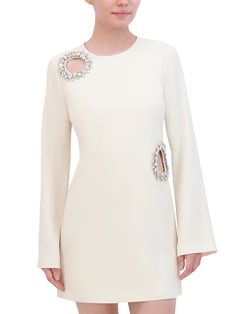 Bcbgmaxazria Embellished Mini Dress In Pristine