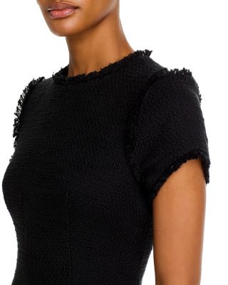 Nova Fringe Trim Boucl&eacute; Mini Dress