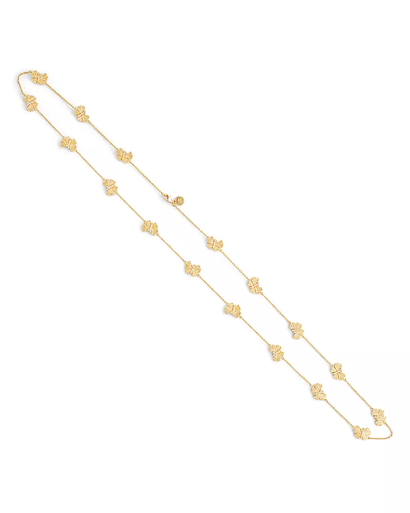 Anabel Aram Butterfly Coin Long Necklace, 32