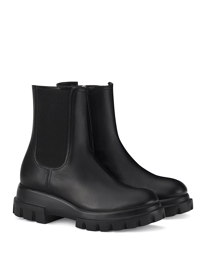 Agl Women s Chunky Beat Stretch Platform Booties Black Size 6.5 US 36.5 EU Nero